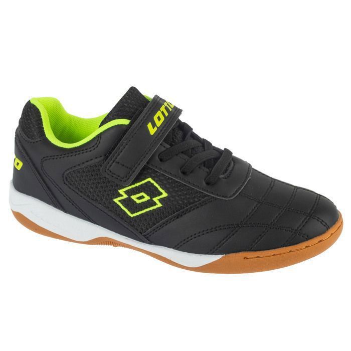 Zapatillas de fútbol sala para niño - Negras - Lotto Pacer K