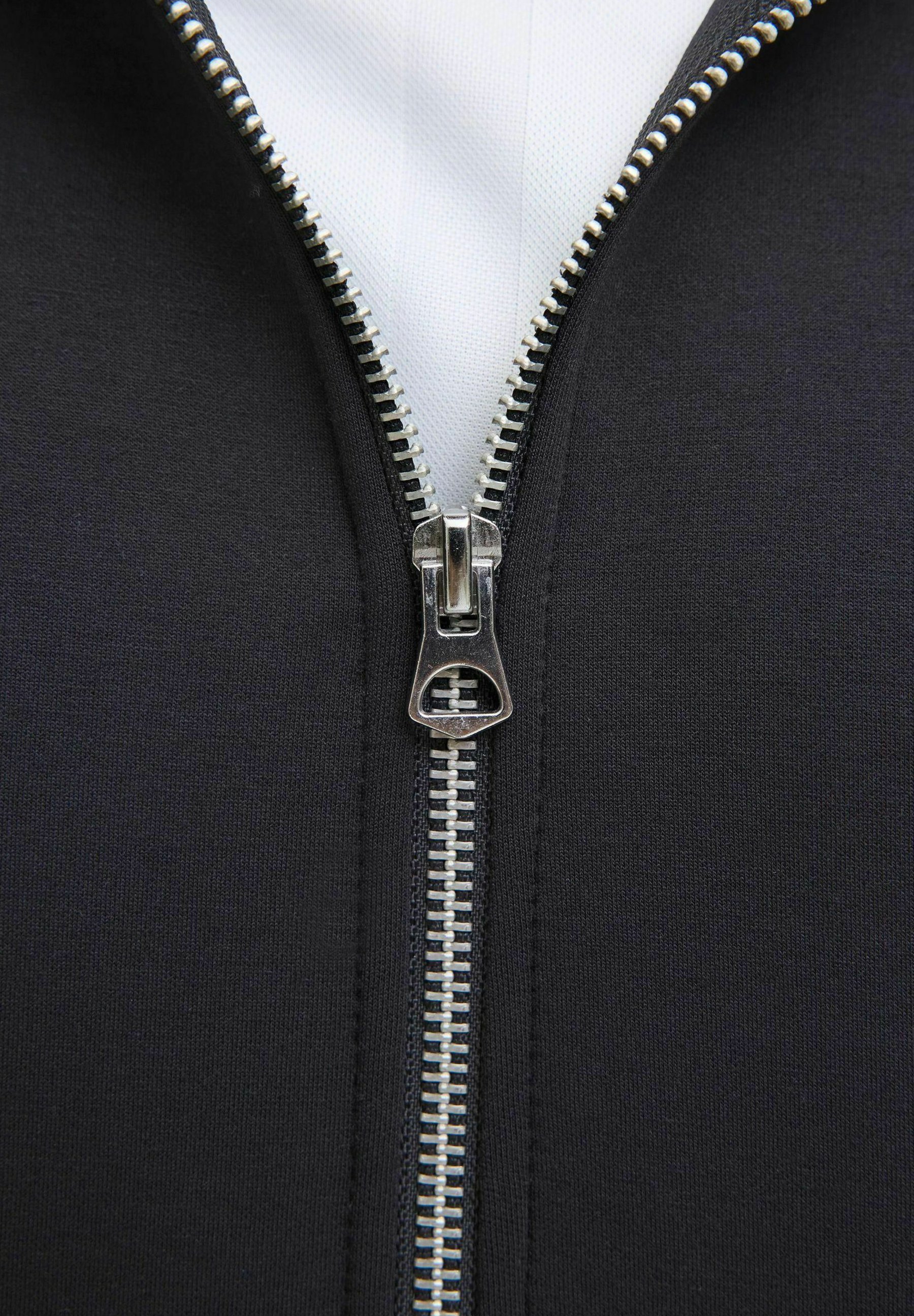 Jack & Jones LOOSE FIT - Sweatshirt met rits - zwart