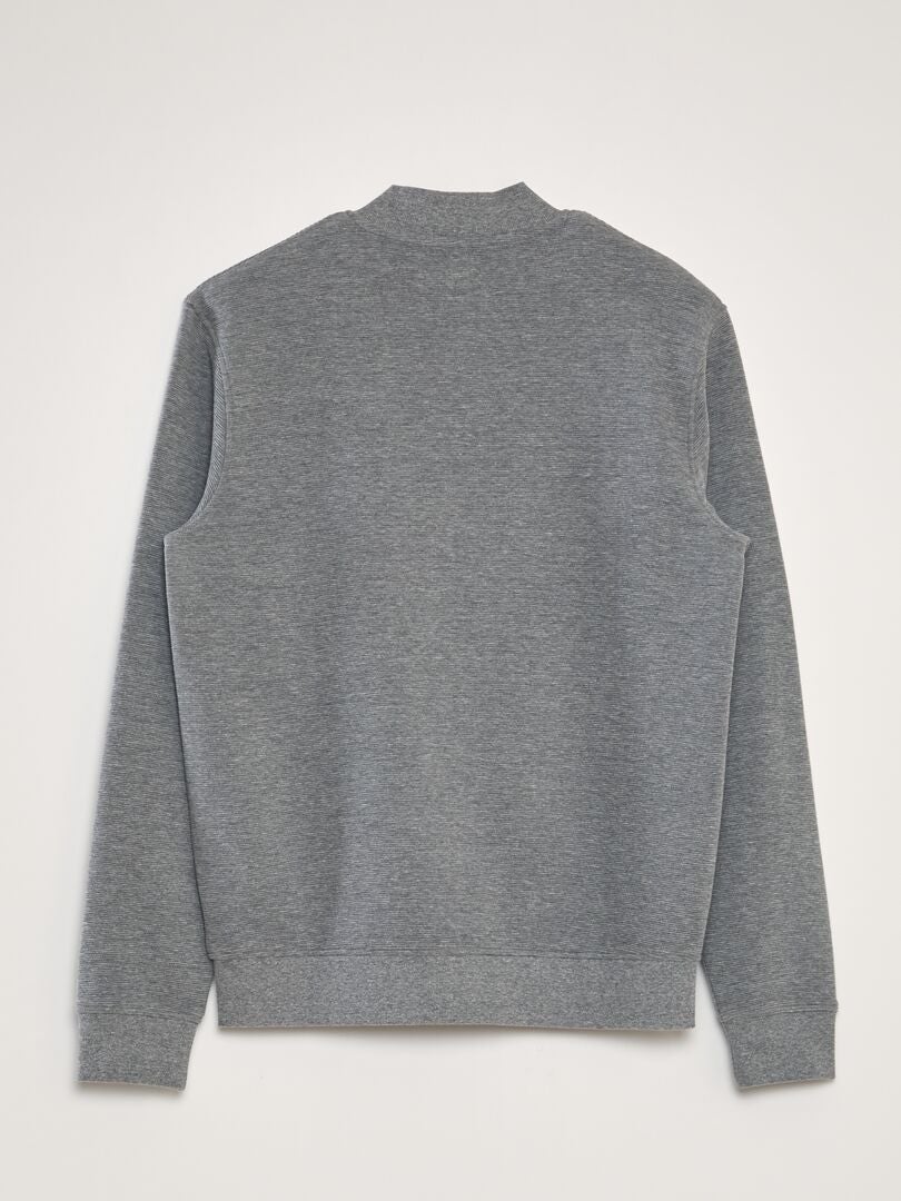 Bluza dzianinowa rozpinana - SZARA