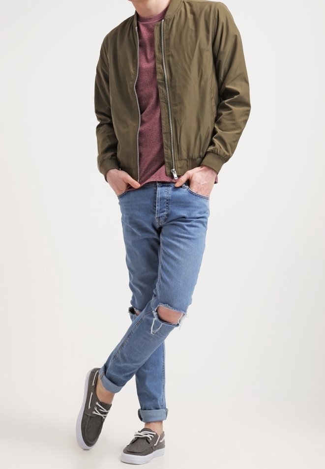 Koszulka Topman Basic - brązowa