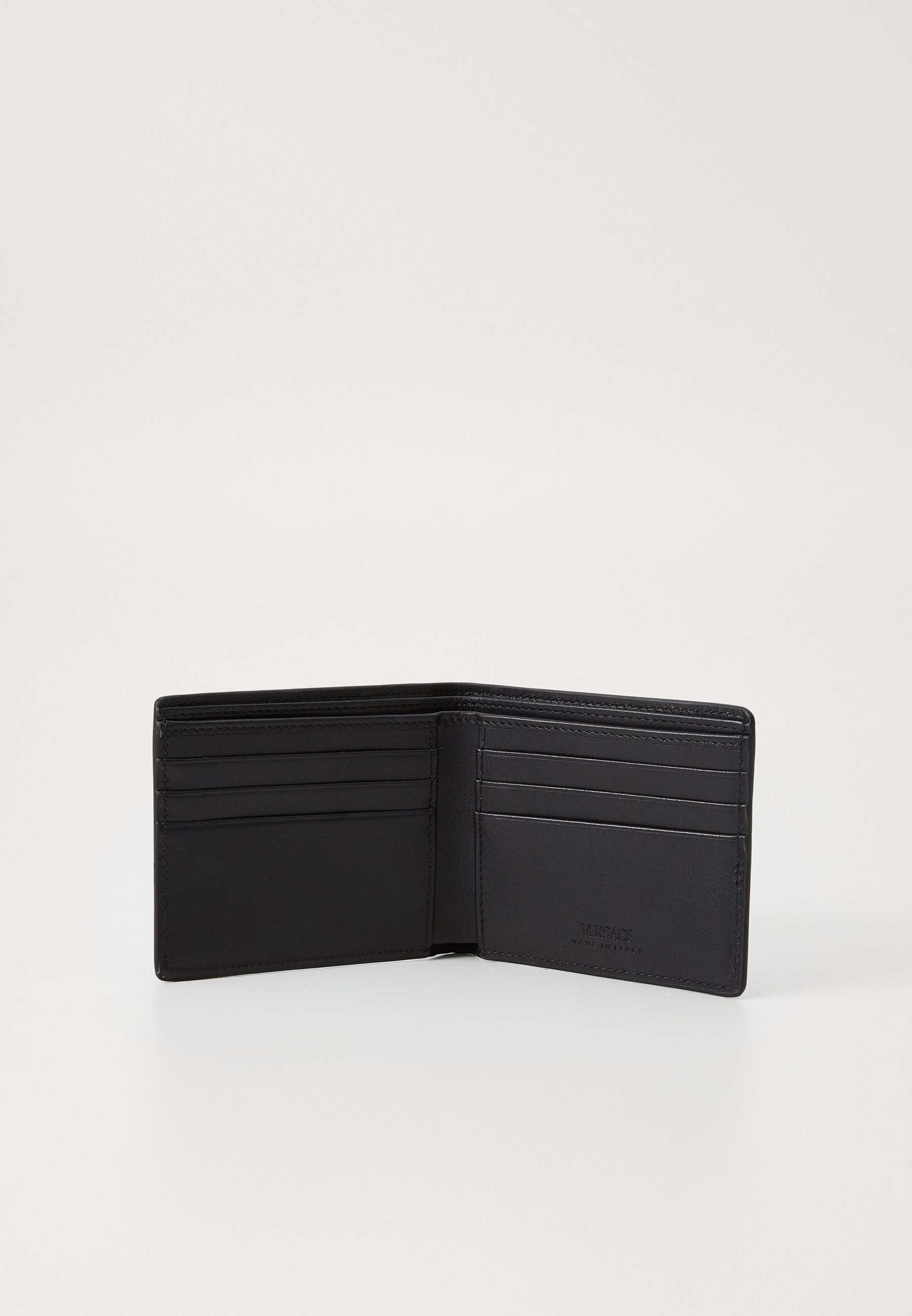 Versace BI FOLD WALLET UNISEX - Portemonnee - zwart/goudkleurig