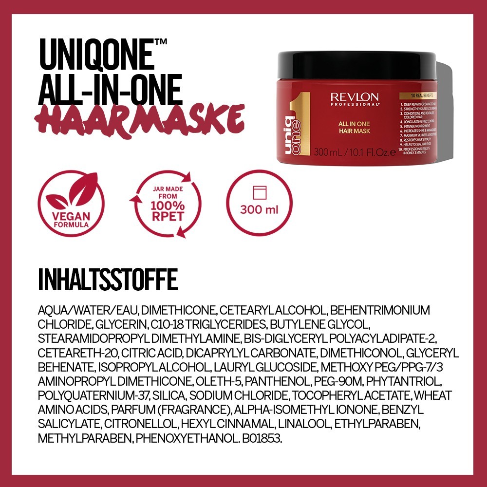 Mascarilla capilar superior UniqOne de Revlon Professional - 300 ml