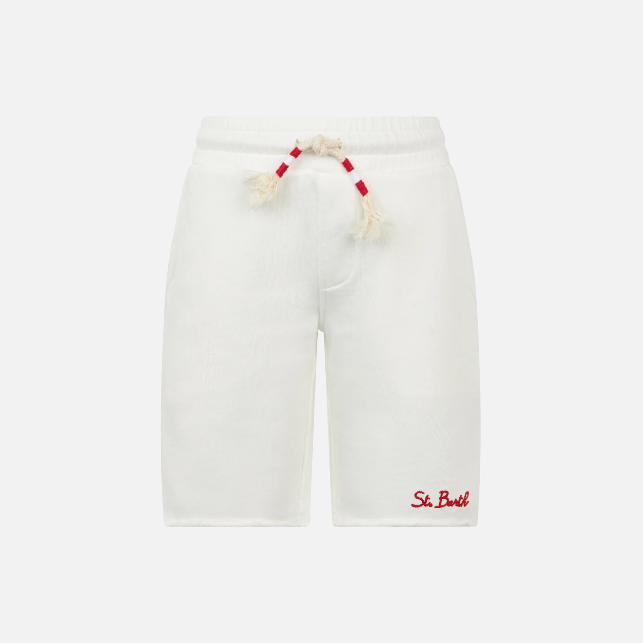 Børnebermudashorts i fleece med lomme
