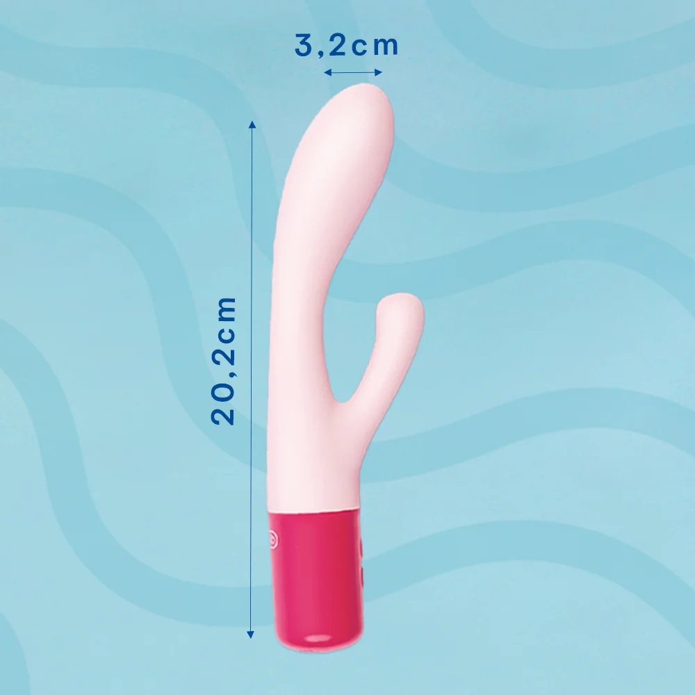 DUREX vibrator met dubbele kop, roze Maxi Fun