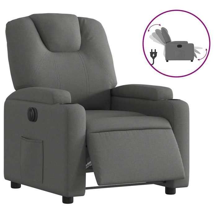 VidaXL Elektrischer Relaxsessel, Entspannungssessel mit verstellbarer Rückenlehne und Fußstütze, Wohnzimmersessel, Modern, 3204345