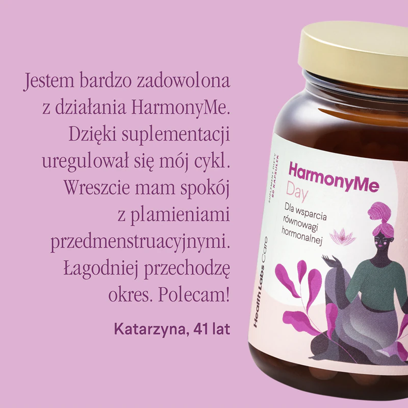 Kit de suplementos alimentares Health Labs Care HarmonyMe para uma atividade hormonal saudável.