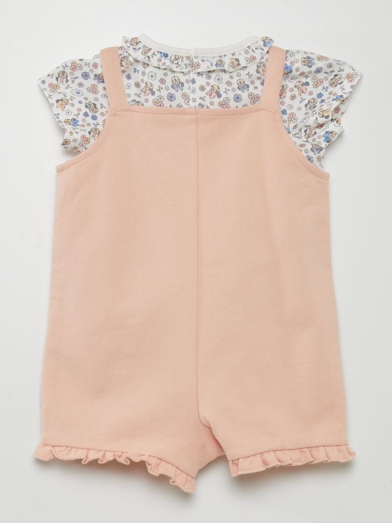2-delige Disney-set bestaande uit een tuinbroek en een T-shirt - ROZE