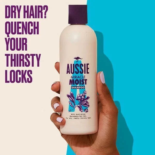Champú Aussie Miracle Moist para cabello seco y encrespado 300 ml