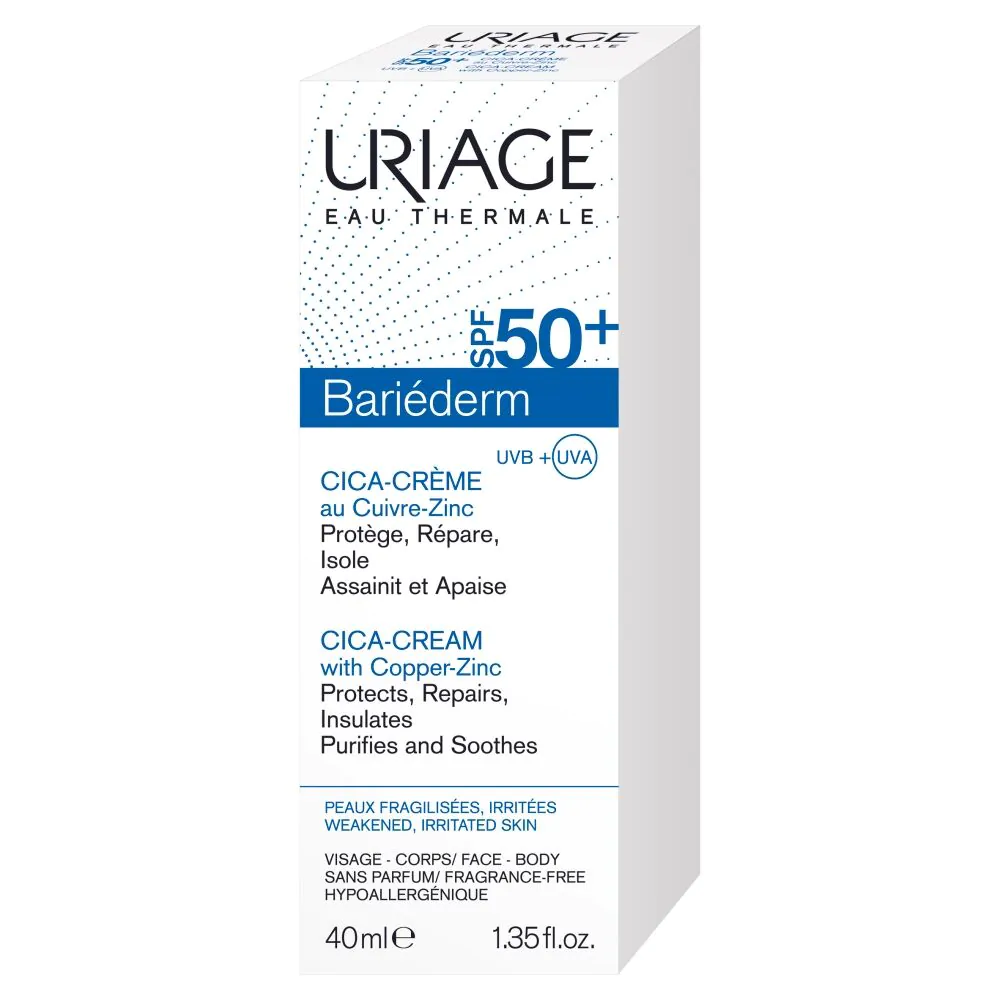 Uriage Bariederm Cica Krem regenerujący SPF50+