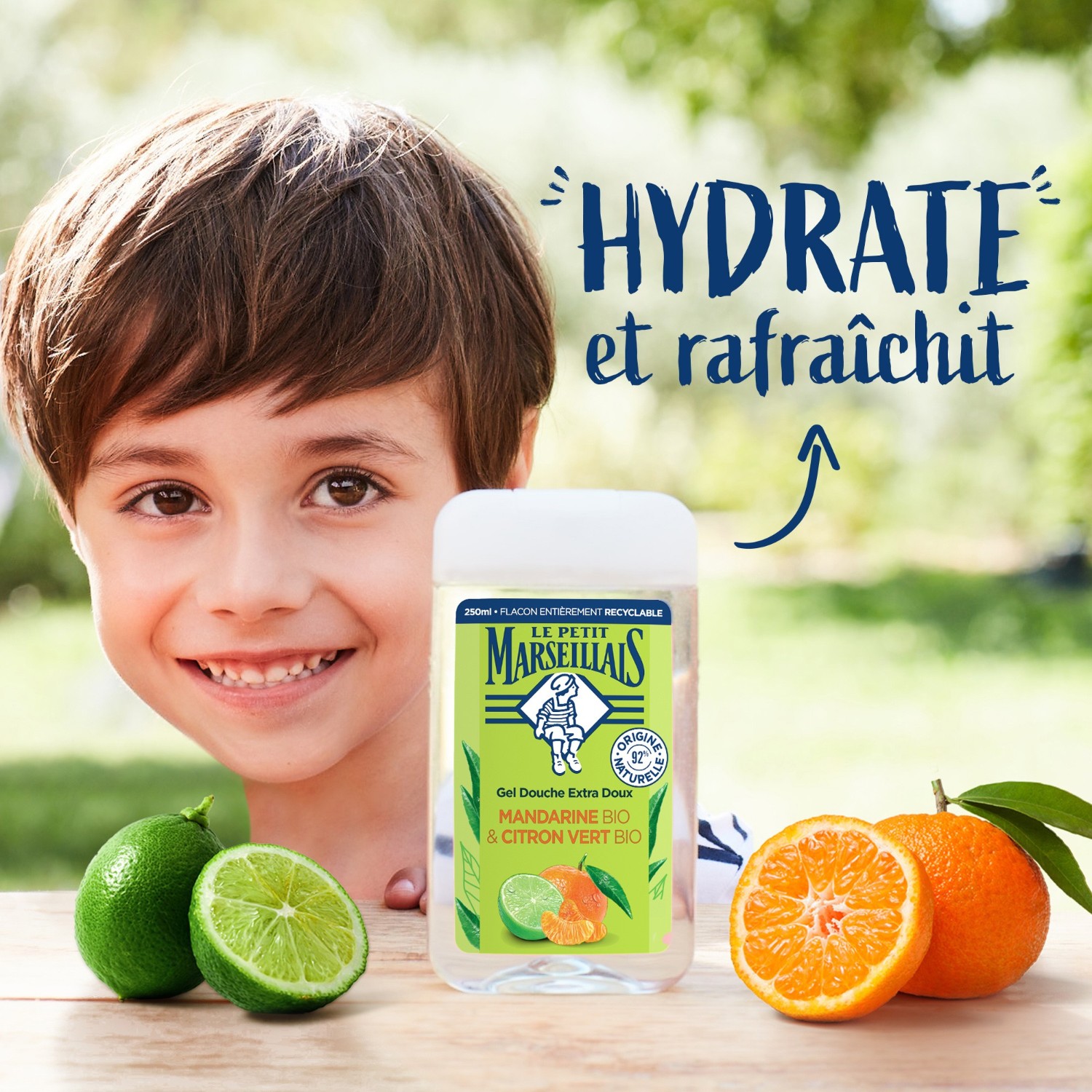 Le Petit Marseillais Gel Douche & Bain Extra Doux[[,]] MandarineBio & Citron Vert Bio[[,]]