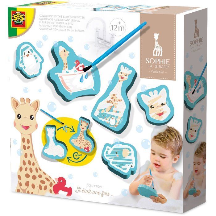 Sophie the Giraffe - Bath Coloring - SES Creative - Hobby 1 - 4 - Fun Activity - Magic Coloring - 1+