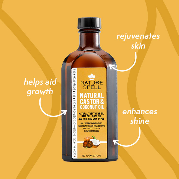 Nature Spell Kokosový a ricinový olej na vlasy a pleť 150ml