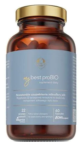 MyBestProBIO, Suplement diety zawierający żywe kultury bakterii, Kapsułki
