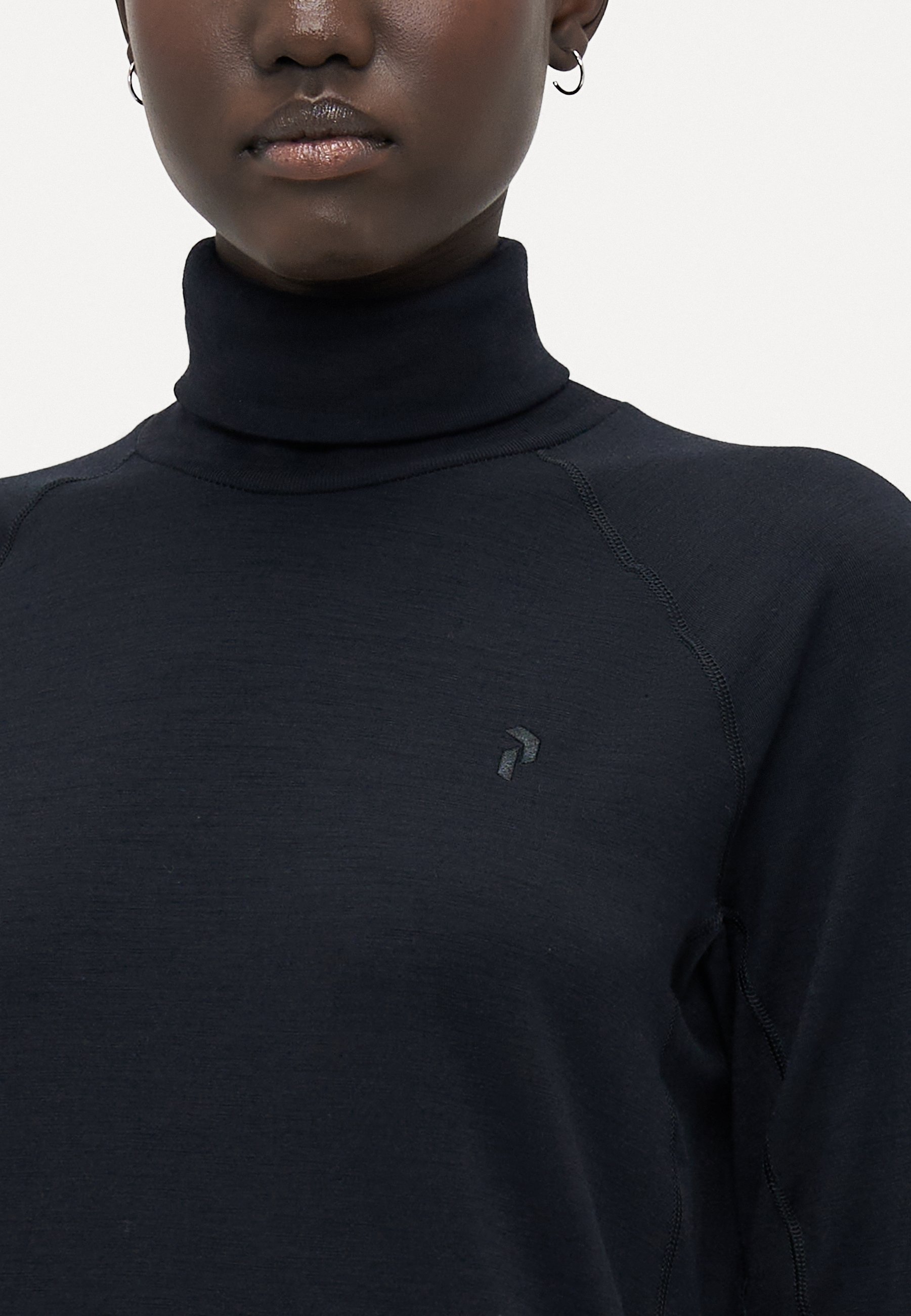 Peak Performance MAGIC ROLLNECK - Onderhemd - zwart