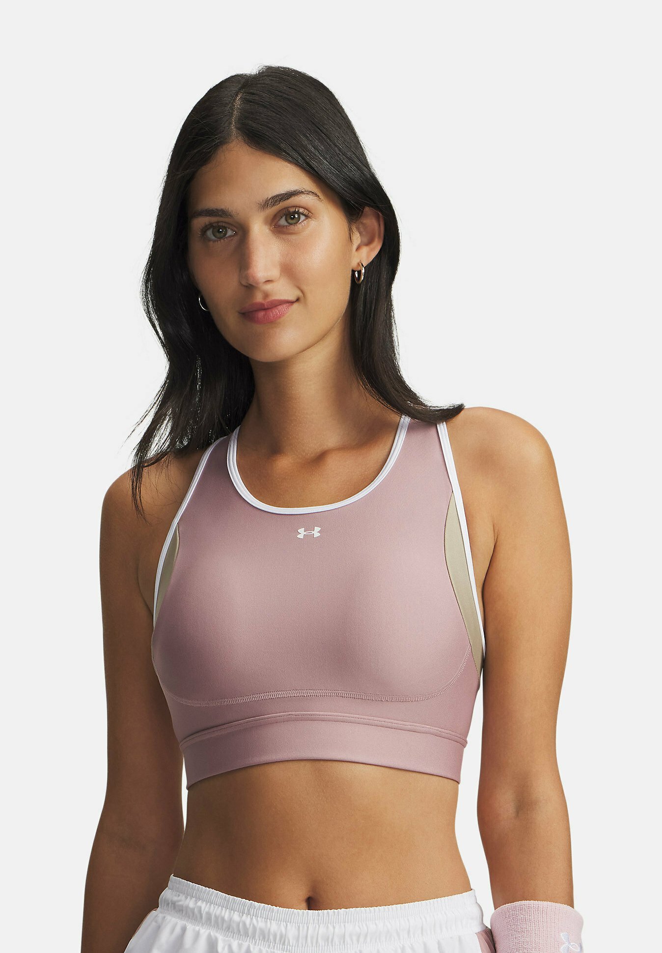 Under Armour CROSSBACK MID OPEN BACK - Sportbeha met gemiddelde ondersteuning - toermalijnroze