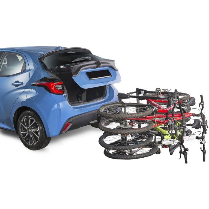 Portabici per auto Green Valley Disco per 4 biciclette - Trasportatore per biciclette da auto