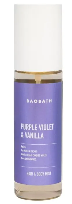 Baobath Mgiełka do ciała i włosów Purple Violet & Vanilla