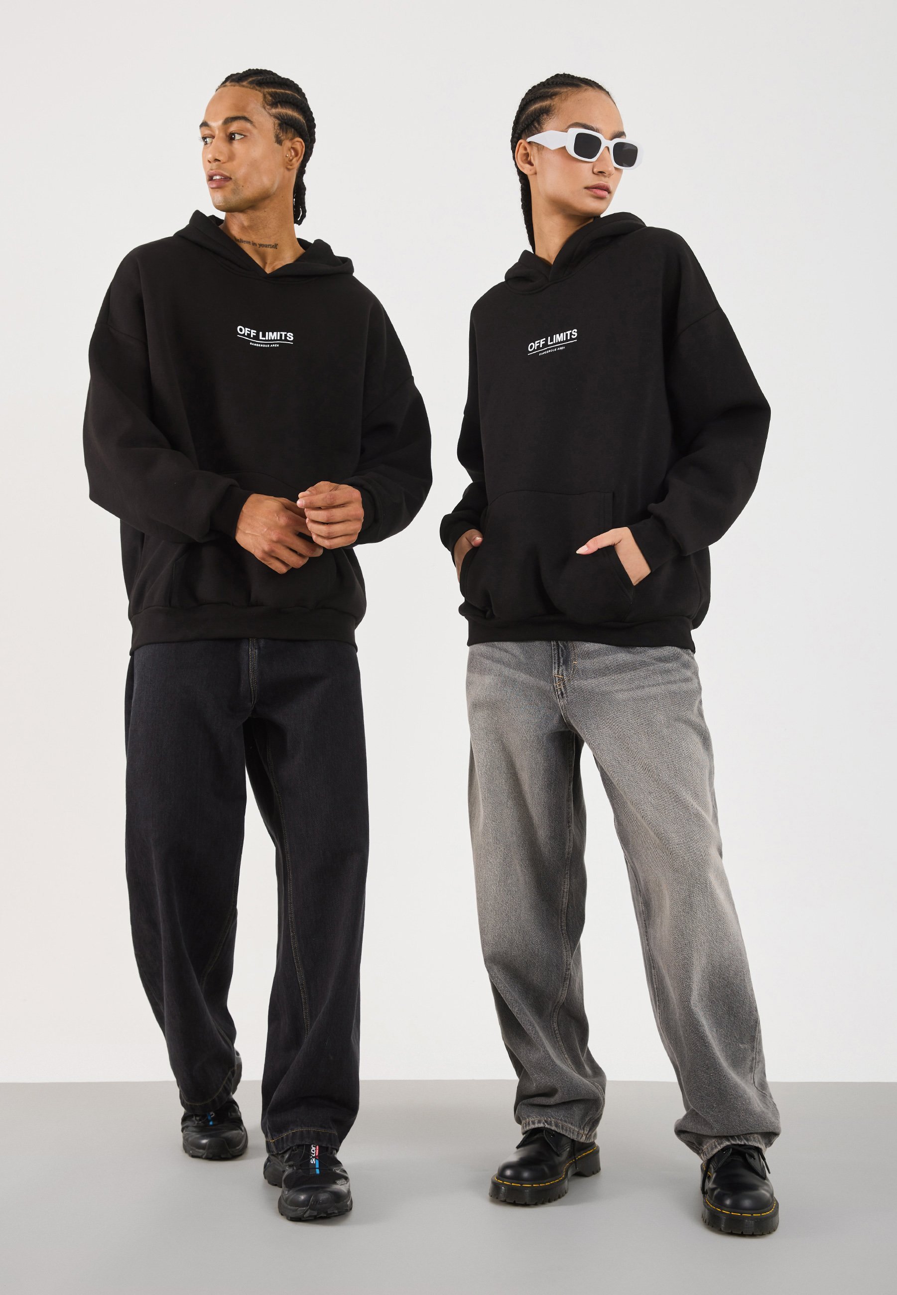 HOODIE UNISEX - Mikina - black