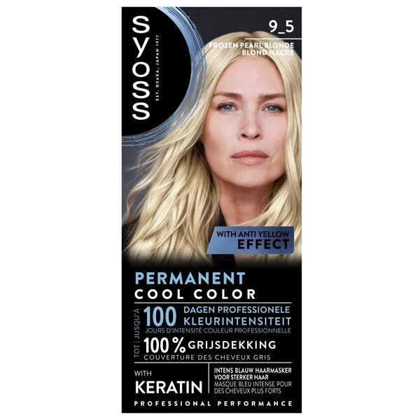 Syoss Salonplex 9-5 Замрзнута бисерно плава трајна боја за косу