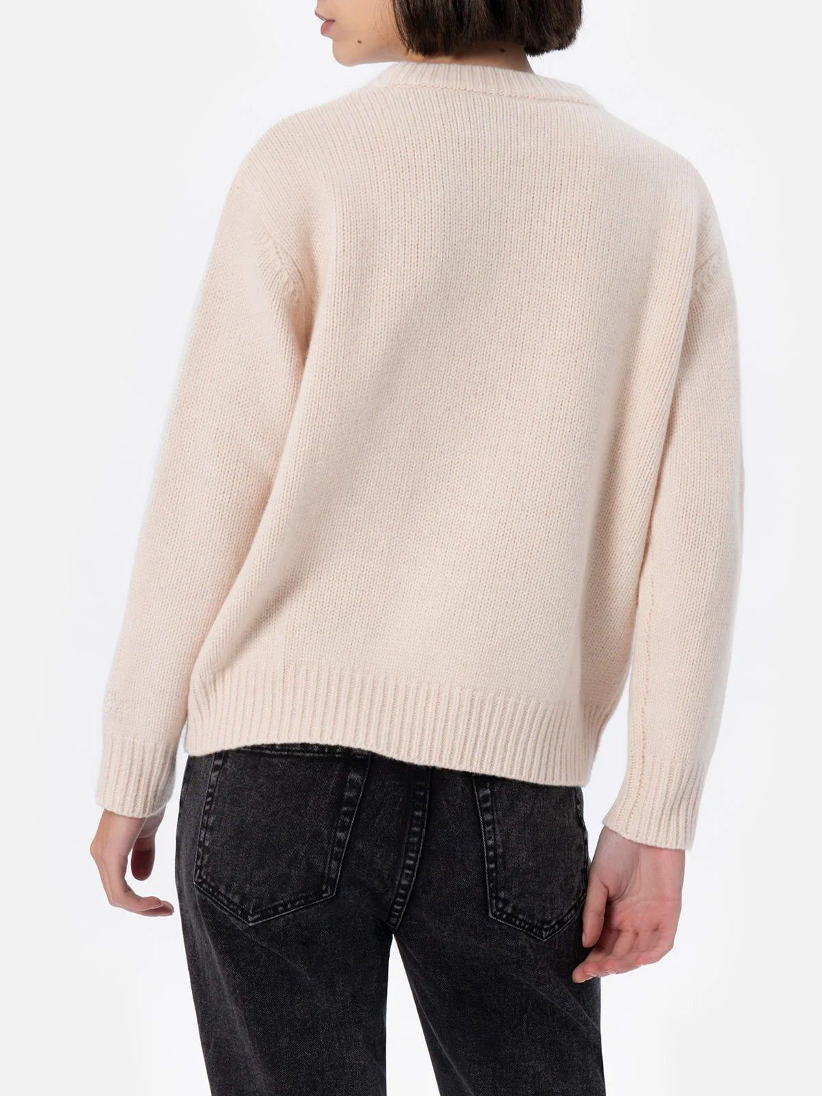 Kyla damestrui met Fair Isle-patroon in wit en Courma-jacquard