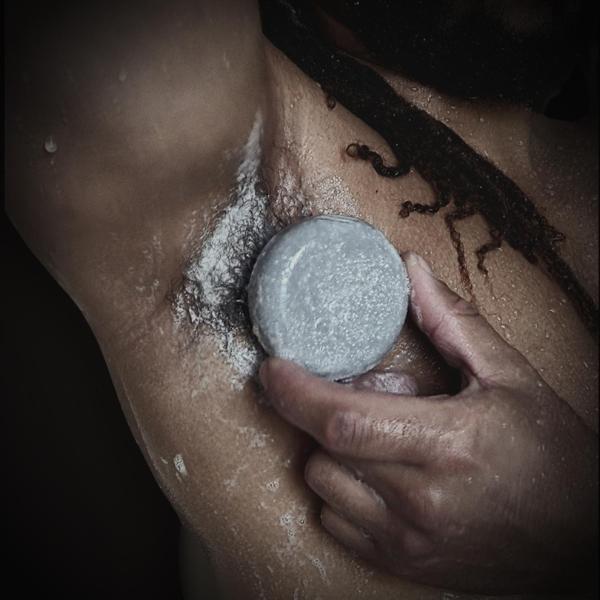 Obvs Skincare Naturlig Saltsåpe Peppermynte og Kull 90g
