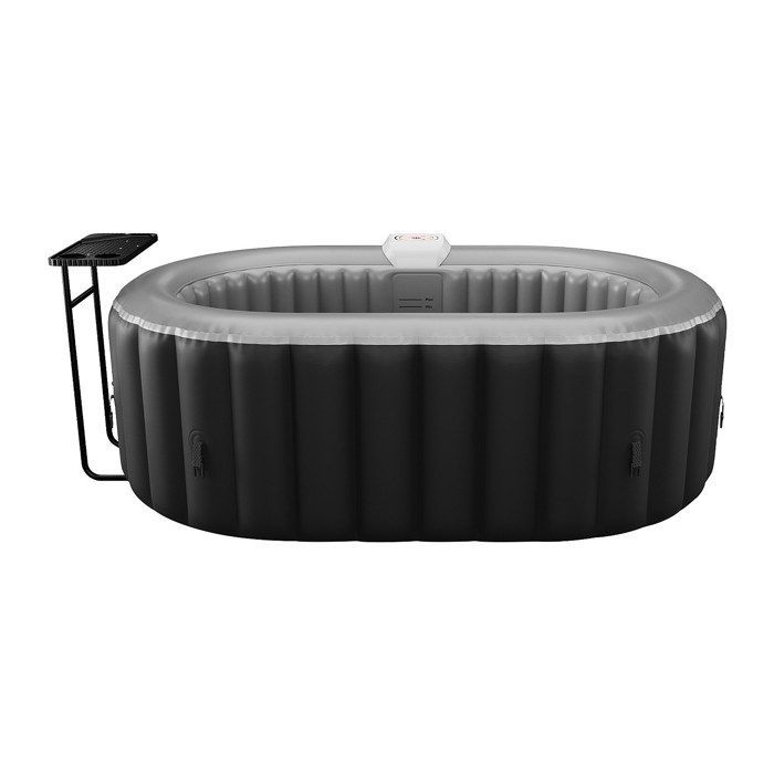 2-seater oval inflatable SPA - L190 x D120 x H65 cm - 90 air nozzles - Black - B-LUCKY II