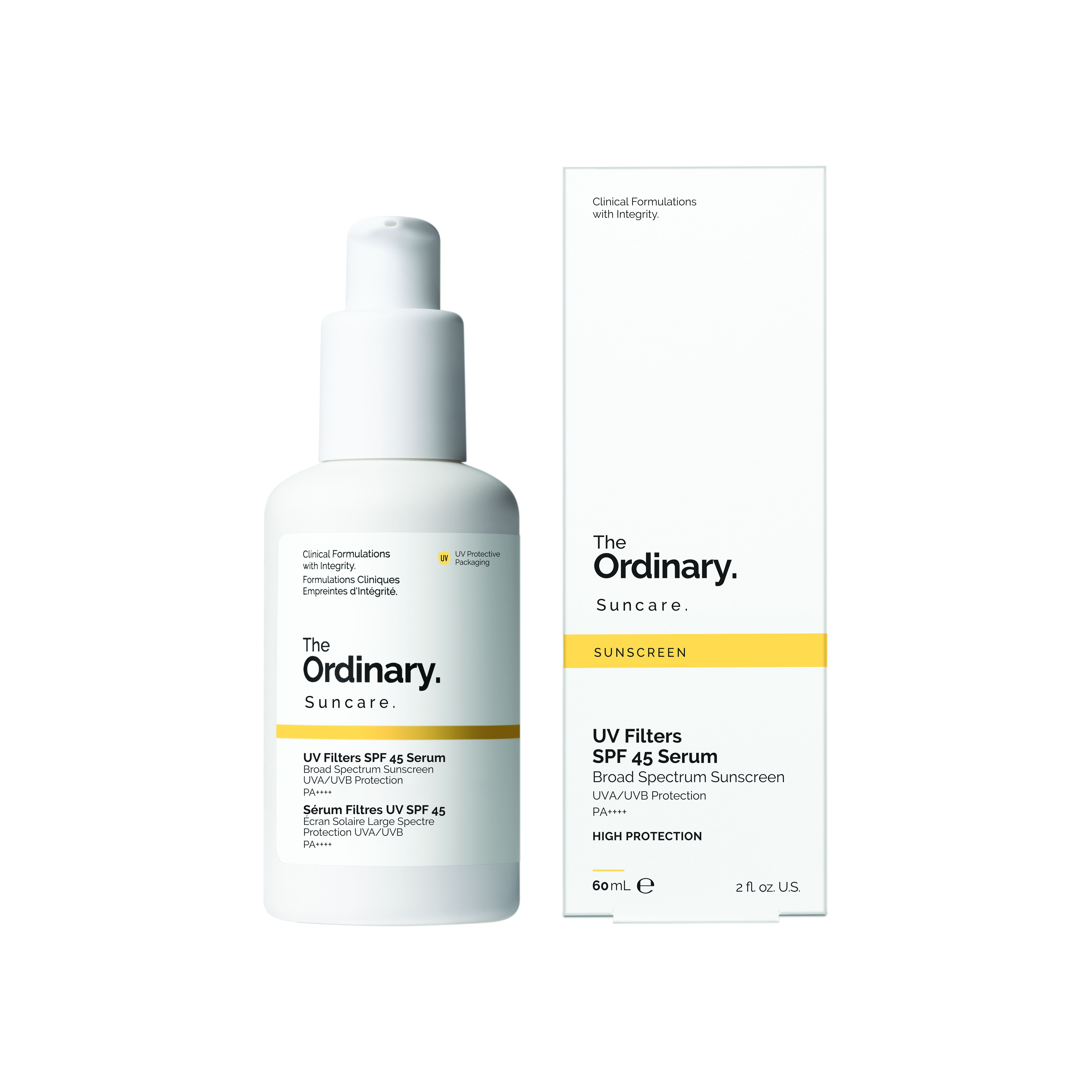 Apsauga nuo saulės su UV filtrais SPF 45 serumu Serumai
