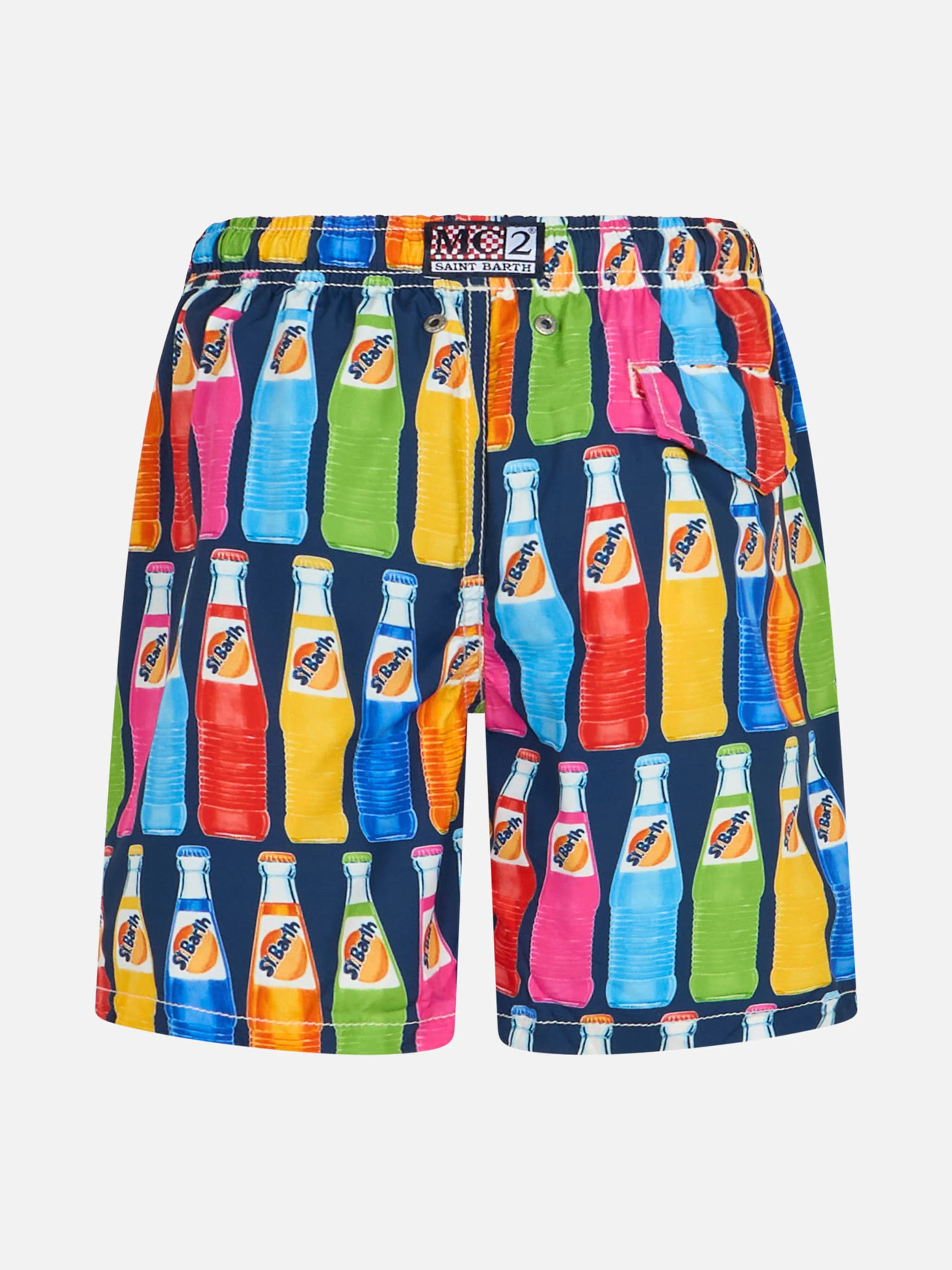 Costume da bagno in tessuto leggero da bambino Jean Lighting con stamp