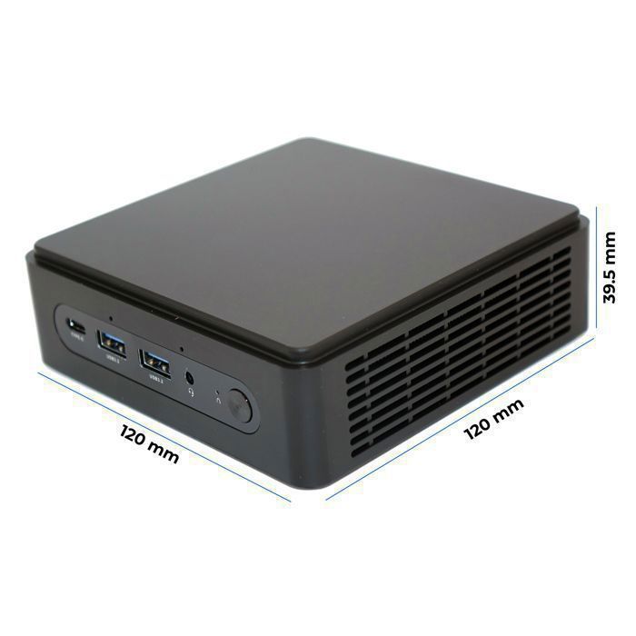 Mini Barebone PC - DAY BLUE - NUC DECK - Intel Core i3-1215U - WiFi - Bluetooth - 24/7
