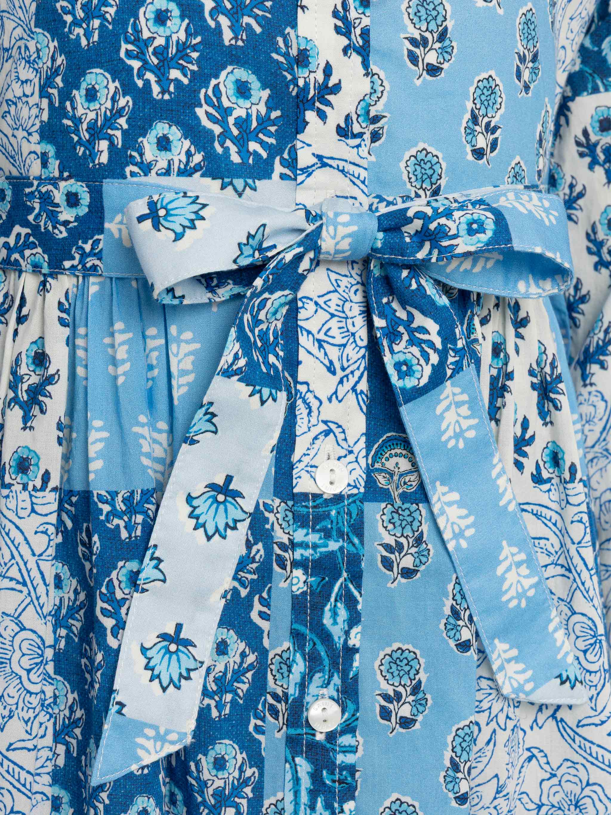 Abito chemisier lungo Philipa Jr con stampa patch a fiori