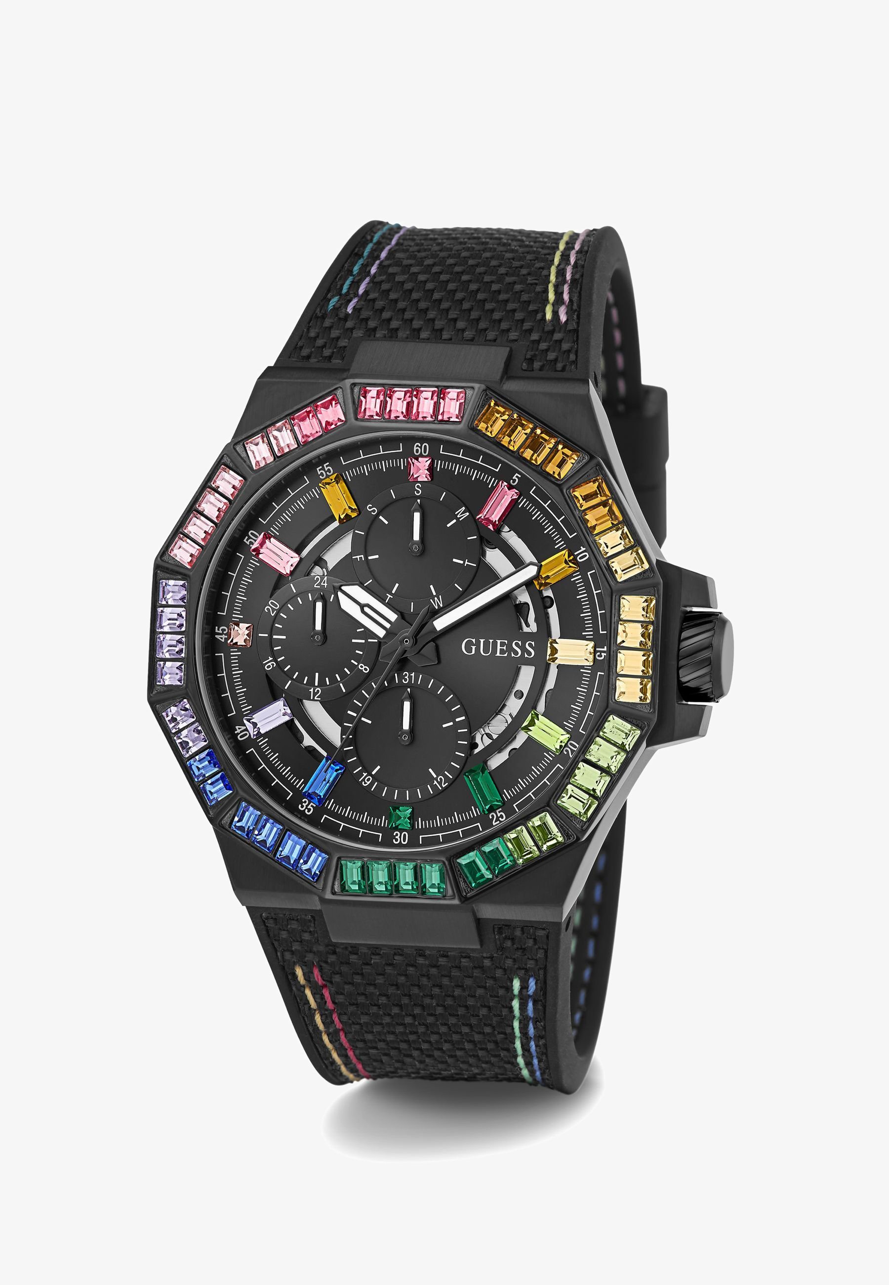 Guess ENERGY - Chronograafhorloge - zwart