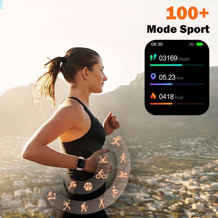 Smartwatch da donna con schermo HD da 1,85