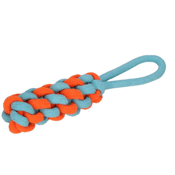 Gryzak dla psa sznur bawełniany pleciony zabawka lina 29 cm