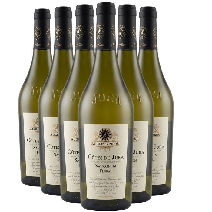 Auguste Pirou Côtes du Jura Savagnin Floral 2024 - Valkoviini Jurasta (6x75cl)
