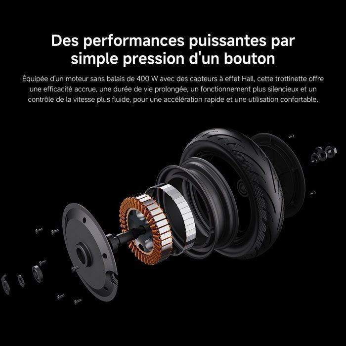 Patinete eléctrico Xiaomi Elite: autonomía de 45 km, velocidad máxima de 25 km/h, reducción de vibraciones, potencia nominal de 400 W.