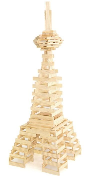 Jeu de construction en bois - JEUJURA - TECAP 3XL - 200 planchettes - Mixte - A partir de 4 ans