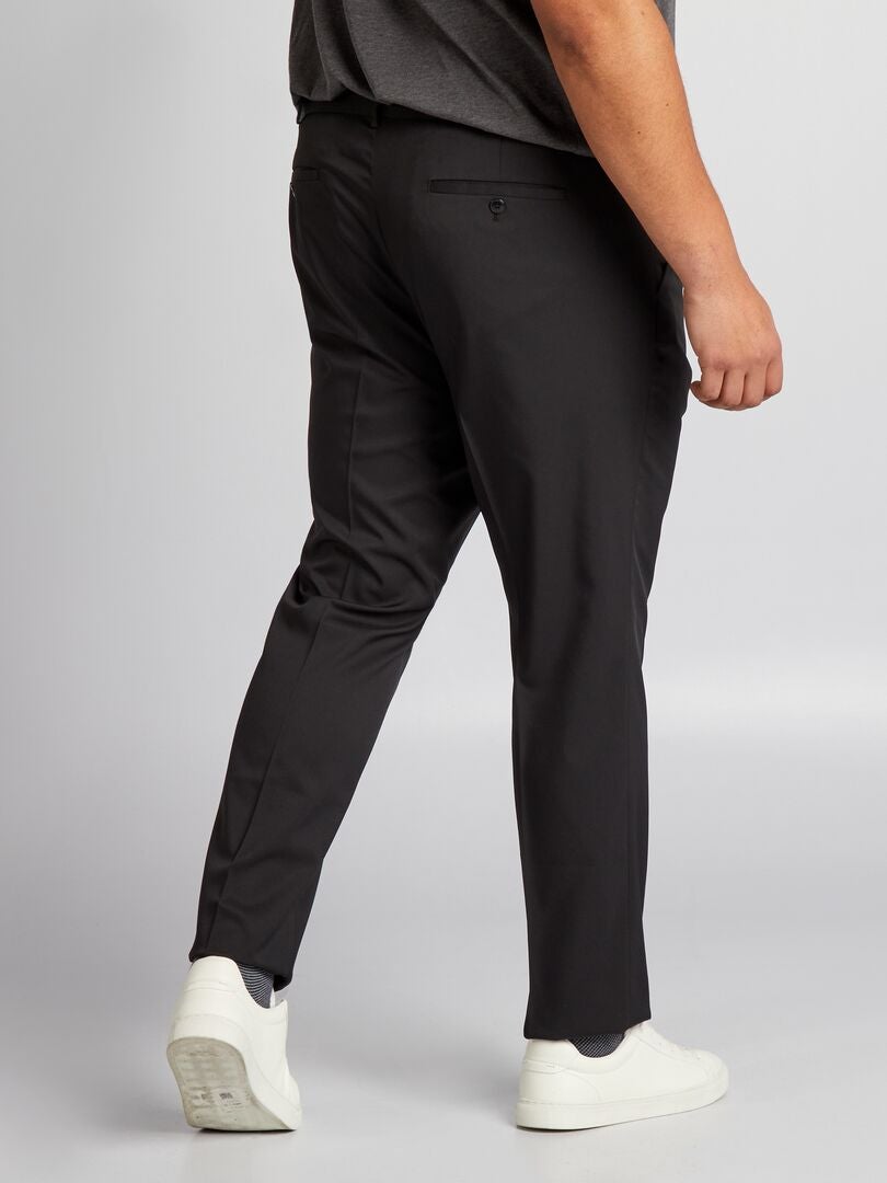 Pantalones de traje ajustados - Negro