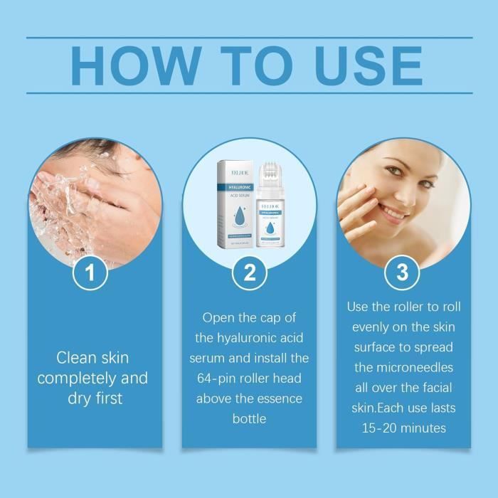 Lot de 3 systèmes de micro-infusion pour les lèvres,système de micro-infusion pour le visage avec sérum,pour tous les types de peau