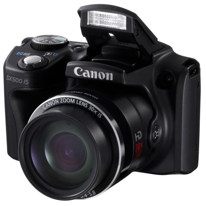 Canon PowerShot SX500IS digitalkamera, cirka 16 megapixel, 30x zoom, PSSX500IS sort-4689