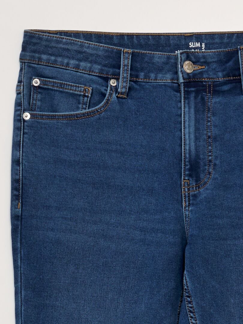 Calça jeans slim - AZUL