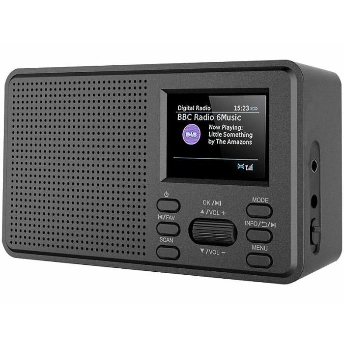 Radio numérique DAB+/FM - VR-Radio - DOR-225 - Bluetooth 5.0 - Écran LCD - Réveil intégré