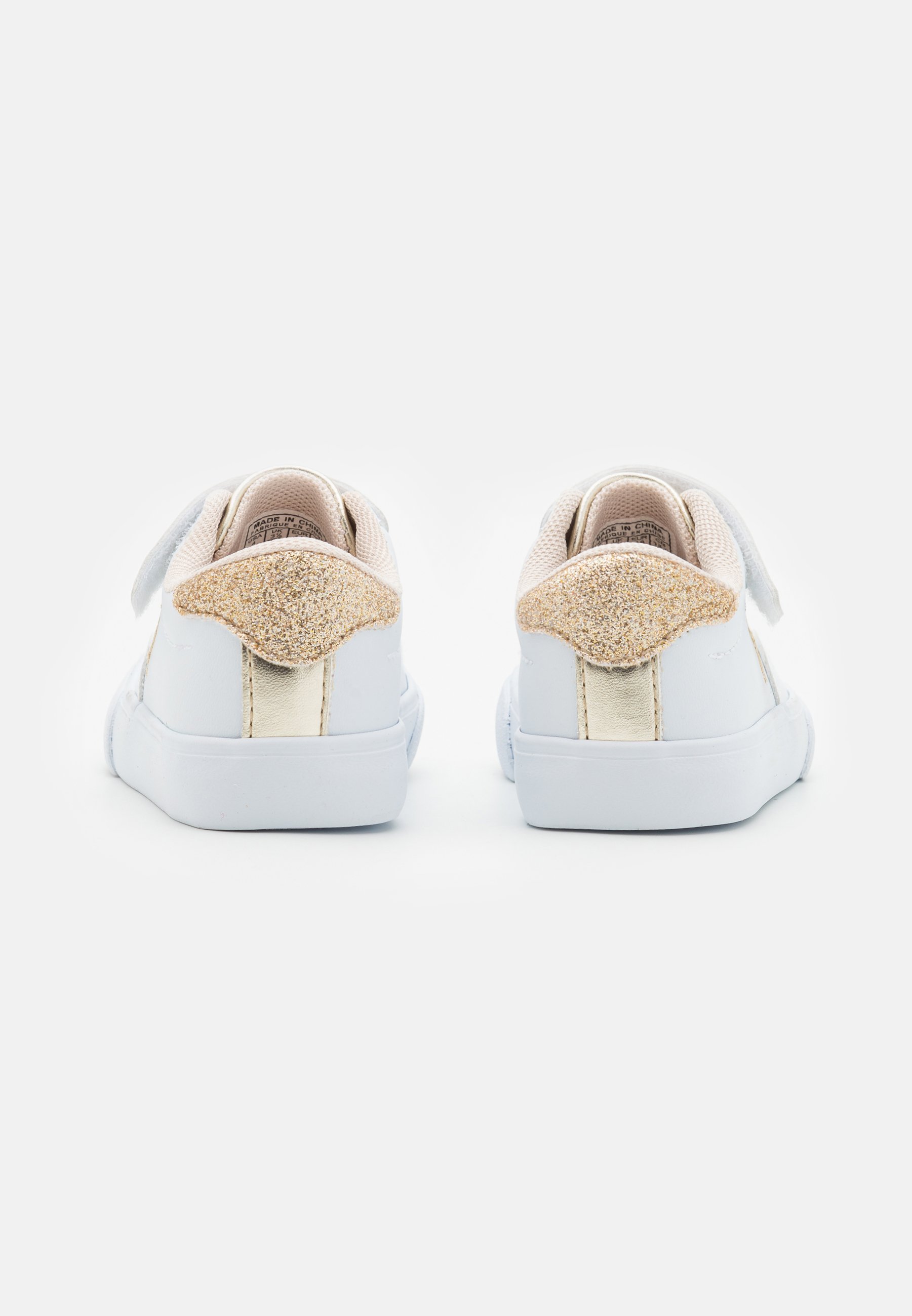 Polo Ralph Lauren THERON - Sneaker - weiß/goldmetallic