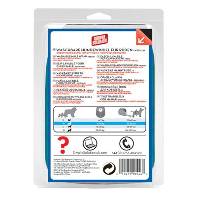Pañal lavable para perros Simple Solution - Macho