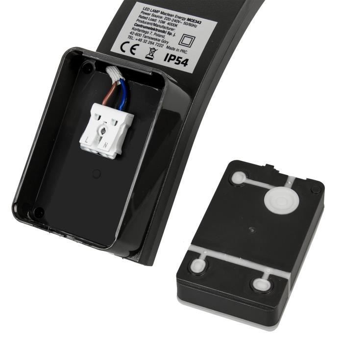 Lámpara LED de fachada exterior Maclean MCE343 B IP54 negra de 10 W
