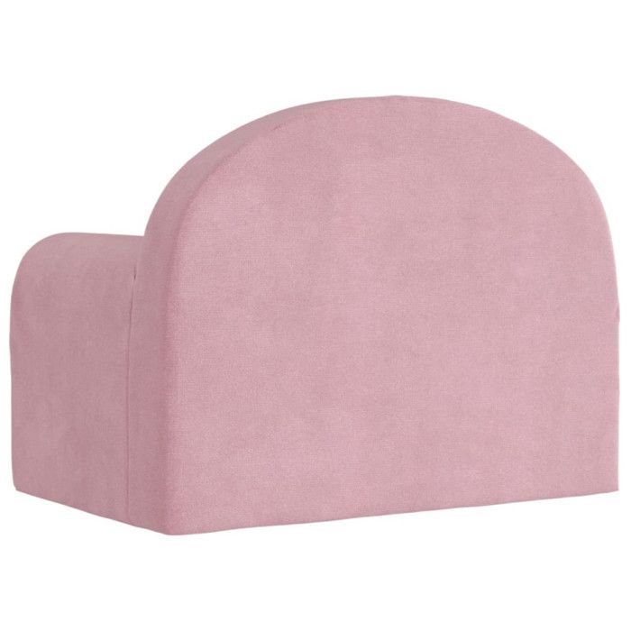 vidaXL Canapé pour Enfants, Siège avec Accoudoirs, Fauteuil avec Dossier pour Tout-Petits, Meuble de Chambre Maison, Rose 357009