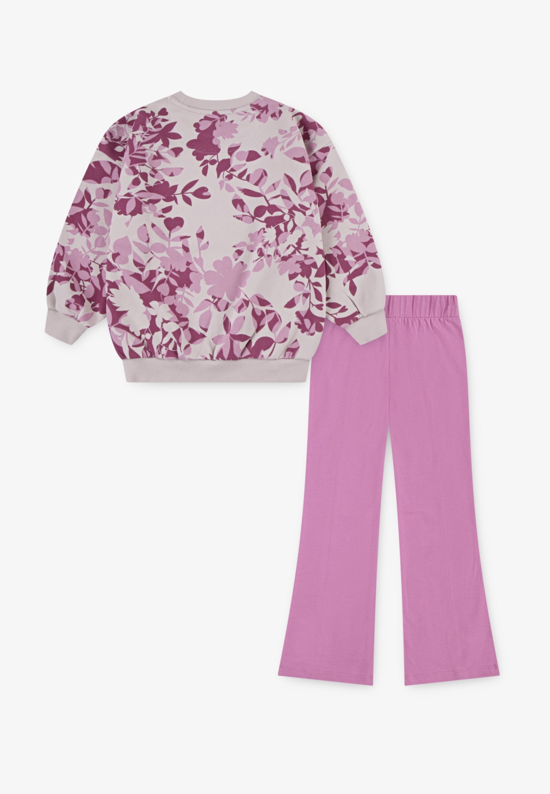 Conjunto de treino Nike Sportswear FLORAL CREW - flamingo mágico