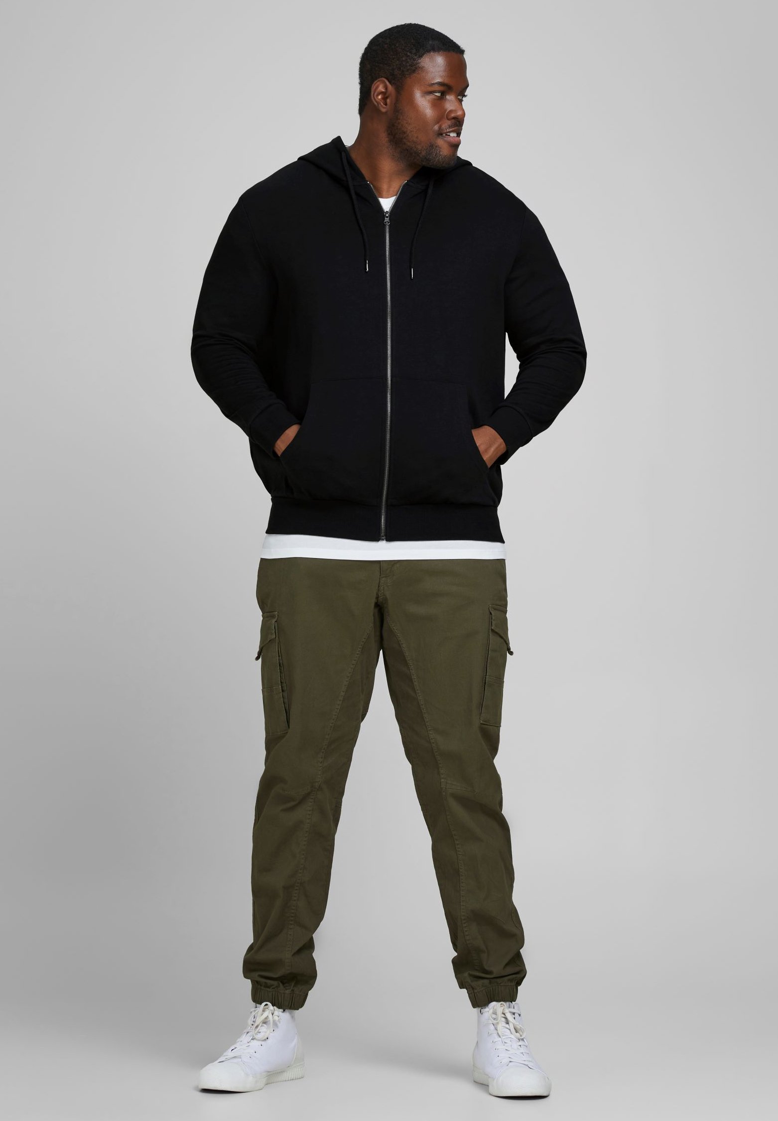 Jack & Jones lukuga dressipluus - must
