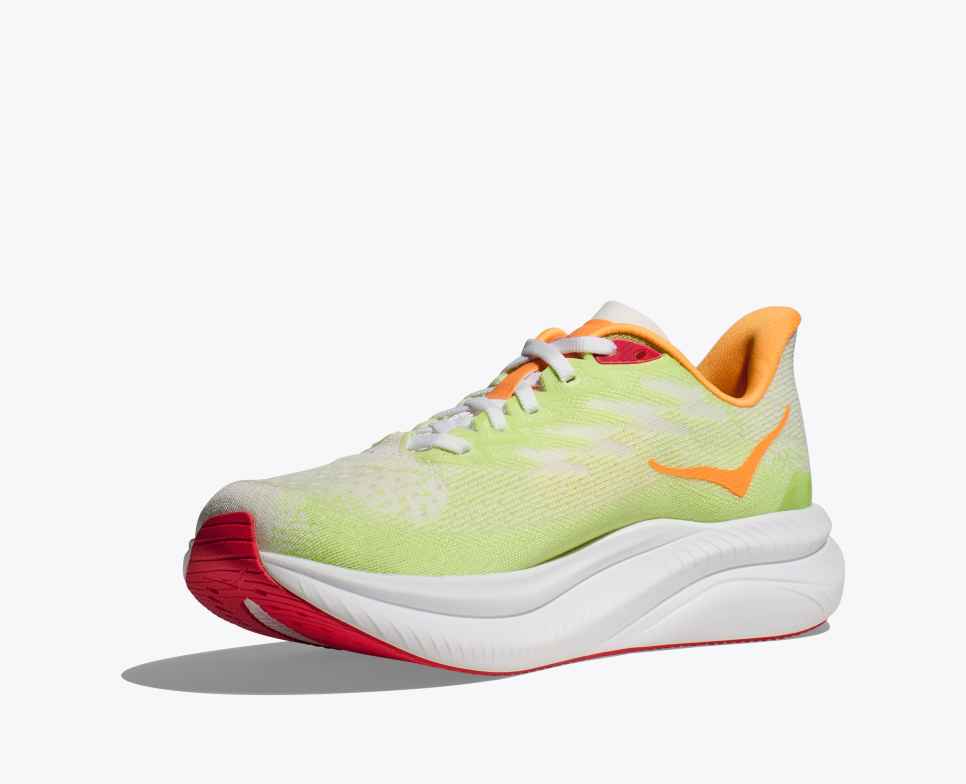 HOKA Mach 6 Λευκό / Μαρούλι