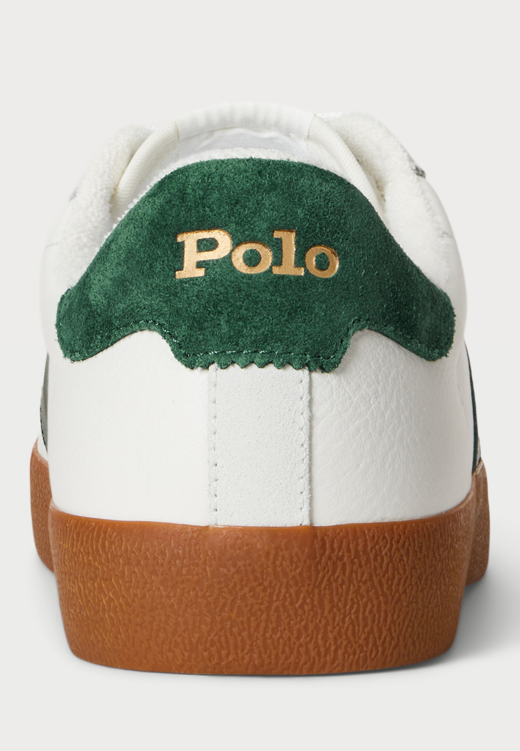 Polo Ralph Lauren COURT VULC LEATHER-SUEDE SNEAKER UNISEX - Sneakers - deckwash wit/bos
