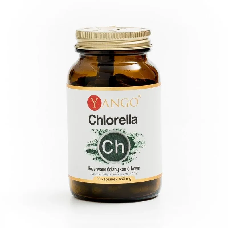 Yango Chlorella z rozerwanymi ścianami komórkowymi Kapsułki